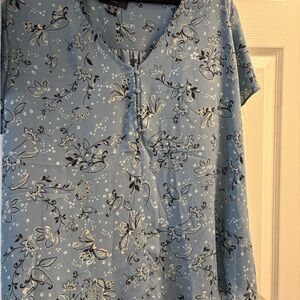H&M Blue Floral Women's Blouse
